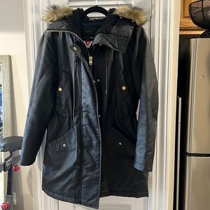 J.Crew Black Perfect Winter Parka with Eco-friendly Primaloft Coat